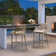 Iemanja Aluminum Outdoor 28.5'' Bar Stool with Cushion