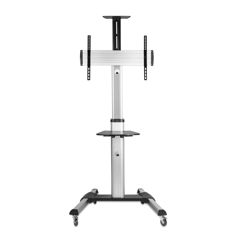 Mount-It Mobile TV Stand for Flat Screen TVs | Height Adjustable Rolling TV Cart for 32 - 70 in.