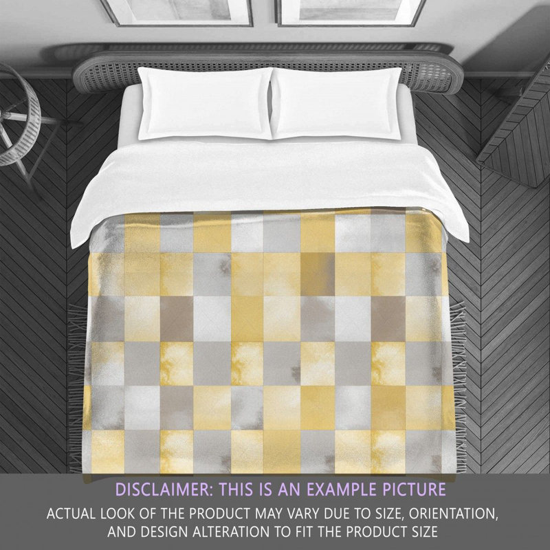 Checkered Comforter, Twin Extra Long Comforter