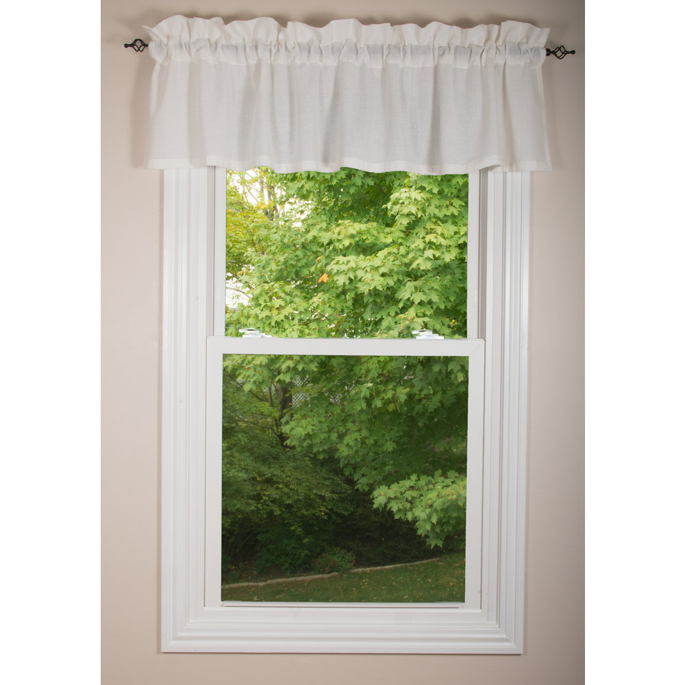Gracie Oaks Karigan Cotton Ruffled 15.5'' Window Valance - Wayfair Canada