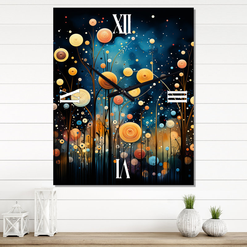 Jackaline - Horloge murale moderne abstraite, H 28 po x l 12 po