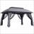 Outsunny 10' x 13' Patio Gazebo, Outdoor Gazebo Canopy Shelter with Netting, Vented Roof, Steel Frame for Garden, Lawn, Backyard, and Deck-110299011-110299008