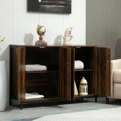 Buffet industriel avec portes, armoire de cuisine, armoire à café, armoire d'entrée