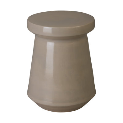Vic 18"H Handcrafted Ceramic Garden Stool
