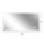 Miroir de salle de bain mural 48 po x 24 po à DEL avec antibuée, éclairage à intensité variable 3 couleurs et verre sans cuivre