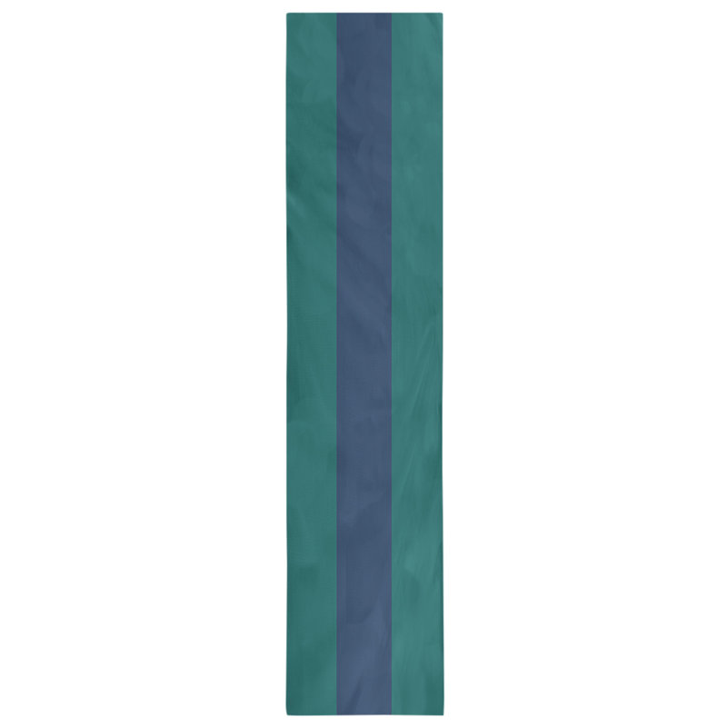 Chemin de table, San Francisco, 72 po x 16 po, Vert nord-ouest / bleu marine / vert nord-ouest