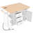 55.7'' Large Kitchen Island With 2 Drop Leaf-1318460364
