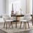 Polyester Blend Solid Back Upholstered Arm Chair-5984713