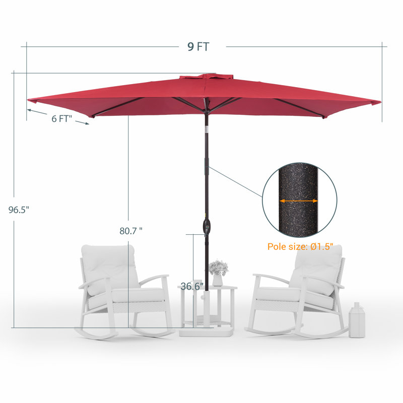 Parasol 108,2 po Sevena, Vin rouge