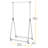 Savanah 34.75'' Metal Clothing Rack