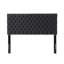 Tête de lit tapissier gris anthracite pour grand lit, ton grand contemporain tendance-130155386