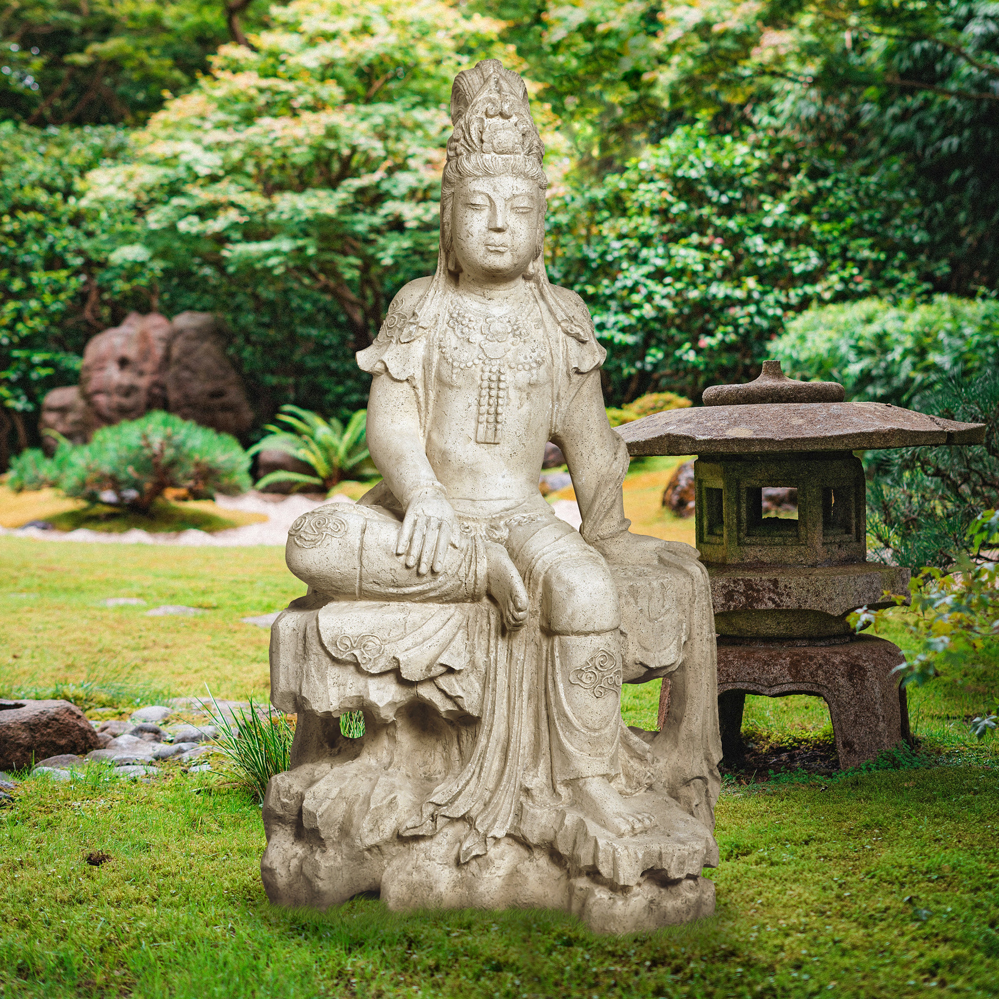 Design Toscano- The Nara Temple Asian Garden Pagoda Statue: Grande