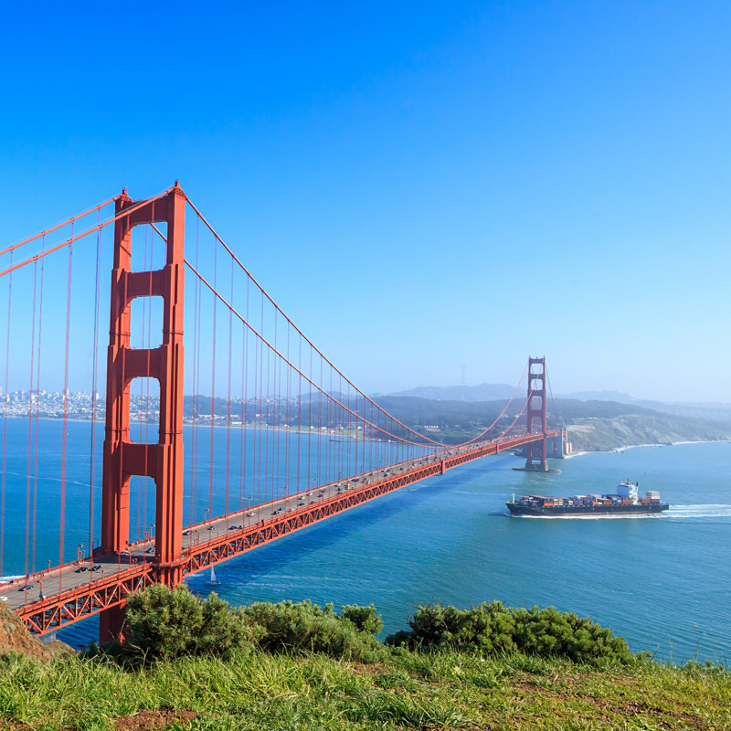 Golden Gate Bridge In San Francisco by F11photo - Wrapped Canvas Print, 30cm H x 30cm W