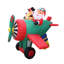 Père Noël gonflable 6 pieds en hélicoptère