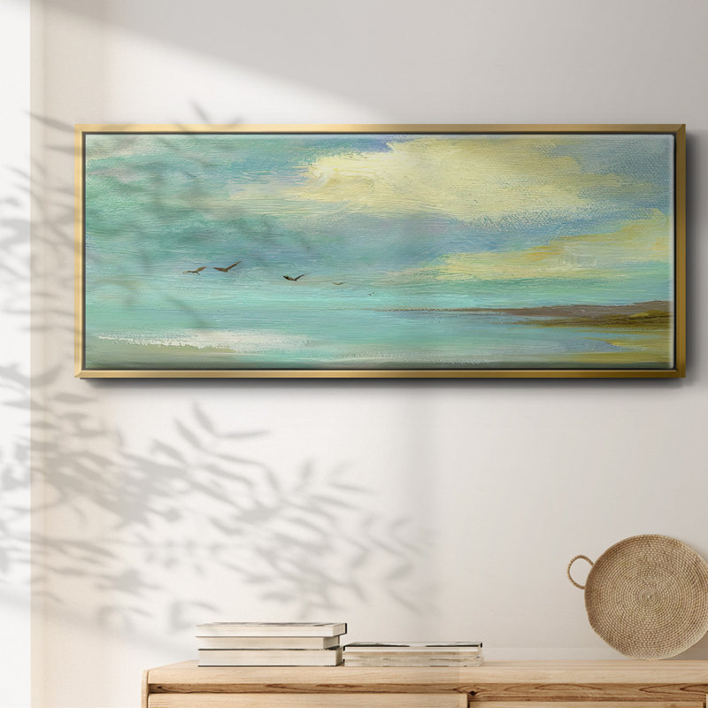 Toile encadrée à la dérive, H 24 po x l 60 po