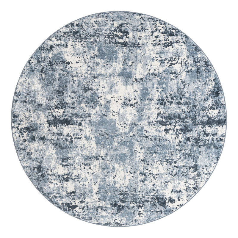 Juni Abstract Indoor Rug, Round 7'