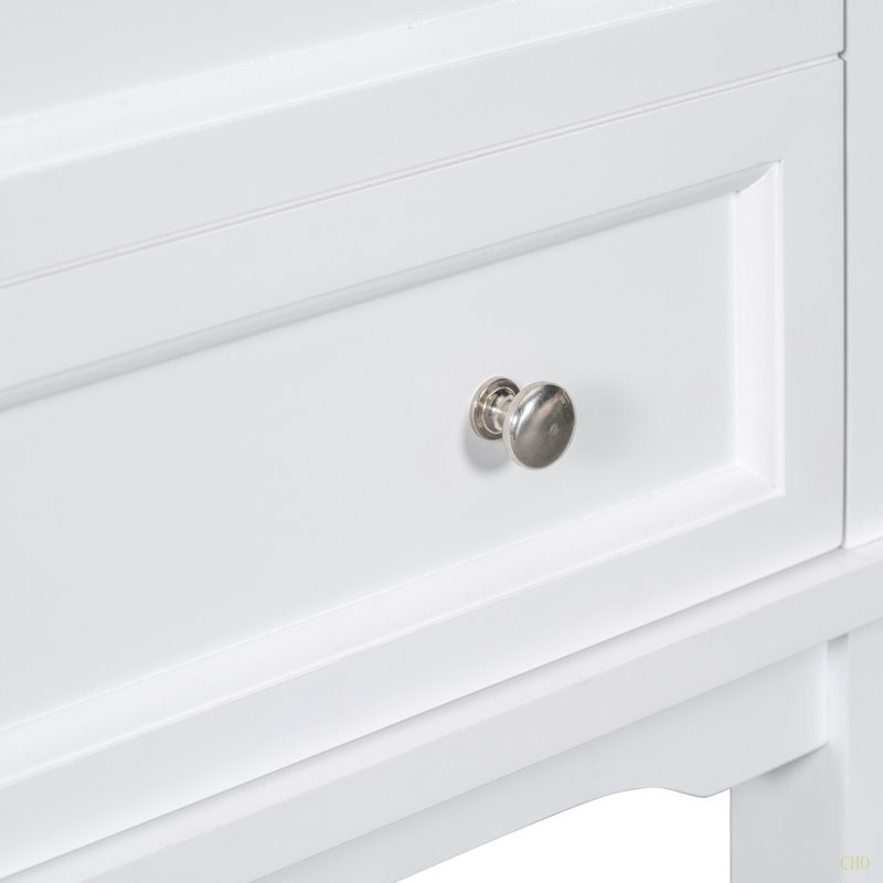 Meuble-lavabo de 24 po sans lavabo, base seulement, structure en bois massif, armoire de rangement de salle de bain avec tiroir et tablette ouverte