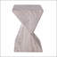 Table d'appoint d'extérieur moderne en béton, ornée d'un design cannelé sculptural et résistant aux intempéries, de style géométrique minimaliste