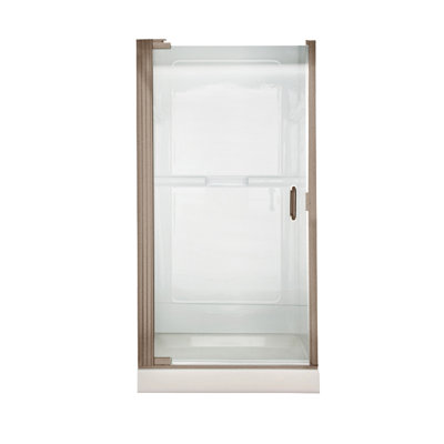 Euro 65.57" x 36" Pivot Frameless Shower Door