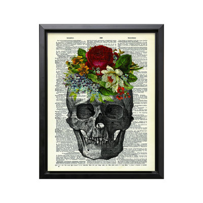 Skull with Flowers