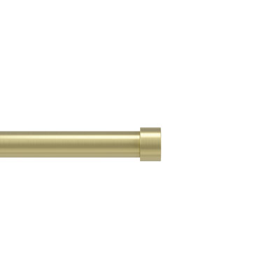 Tringle à rideaux Cappa pour fenêtres, réglable, de 91 à 168 cm, en laiton