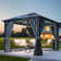 Toit rigide 10 pi L 10 pi. D Pavillon de jardin en aluminium