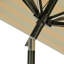 Parasol de marché éclairé de 132 po avec auvent Breez-Tex Shela-1297061695