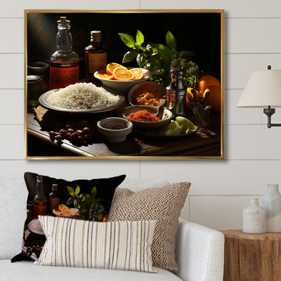 Aroma Cuban Food Impression - Art mural sur toile