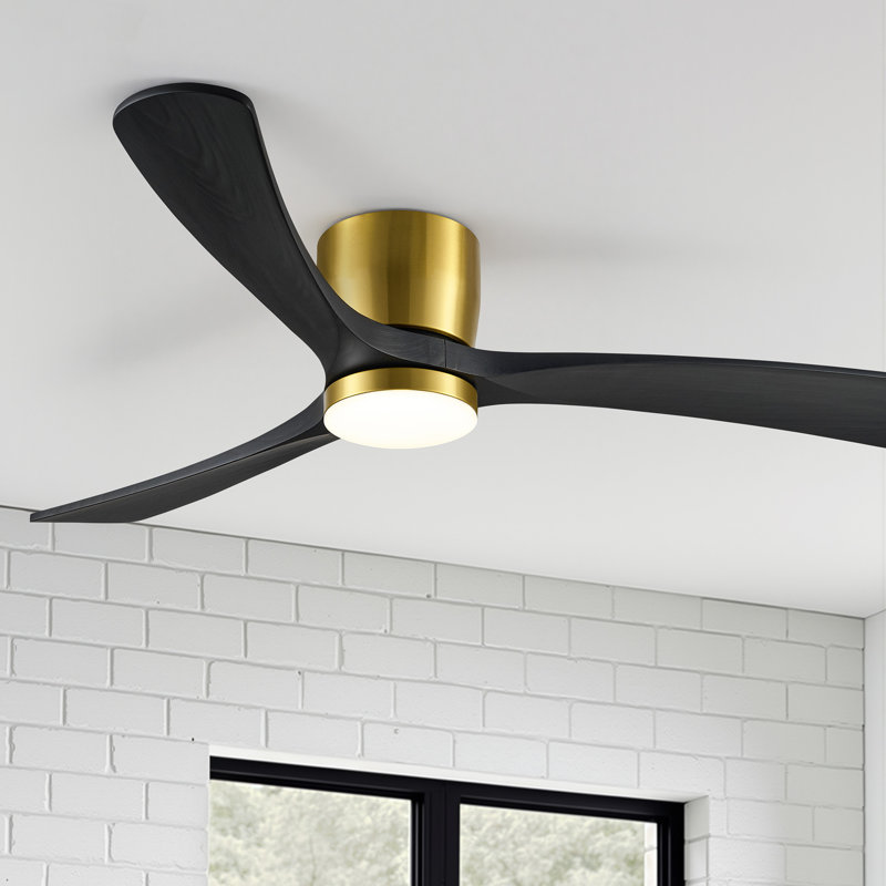 Ventilateur de plafond 52 po à intensité variable Modern Farmhouse avec lumières DEL et télécommande