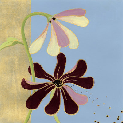 Garden Glimmer II by June Erica Vess - Wrapped Canvas Painting