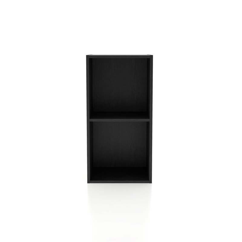 Moduline Stackable Storage Bookcase, Black, 2-Cube