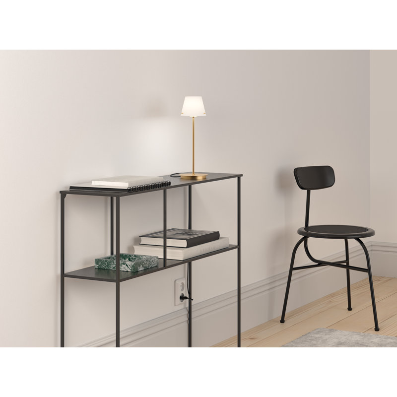 Gil Metal Buffet Lamp, Satin Brass