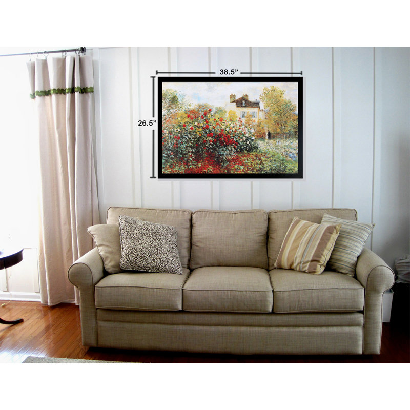 « the jardin poster » par claude monet, reproduction d’art encadrée