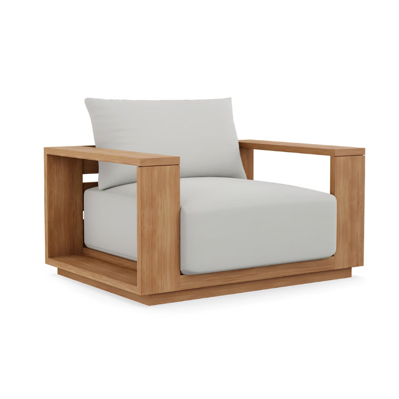 Beja Luxe Club Chair - Silver, Light Gray
