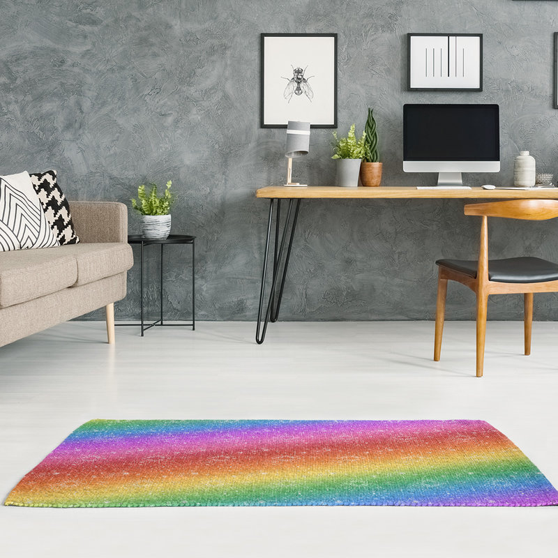 Tapis astrologie area black, Tapis de couloir 2 pi 6 po x 8 pi