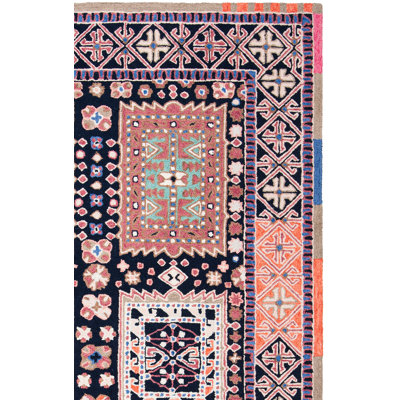Barlowe Hand Tufted Wool Ikat Rug