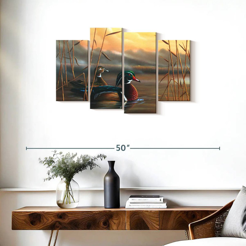 Brampt Wood Ducks, 22" H x 36" W