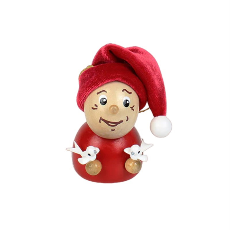 Jobanny 3.5'' Wood Hanging Figurine Ornament