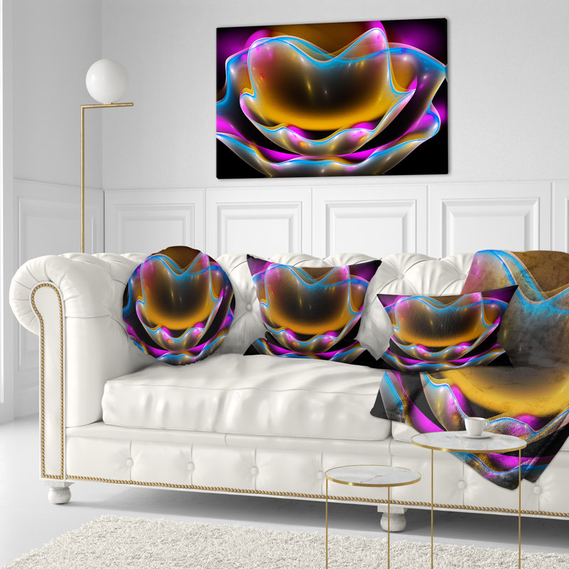 Coussin floral foncé en couleur florale