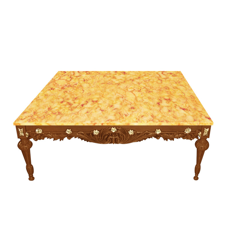 Coffee Table, Crema Valencia, Burl 03