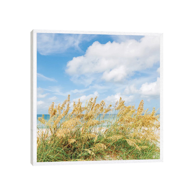 St. Pete Beach II 1 Piece Wall Art on Canvas, 45.72cm H x 45.72cm W x 3.81cm D, White Framed