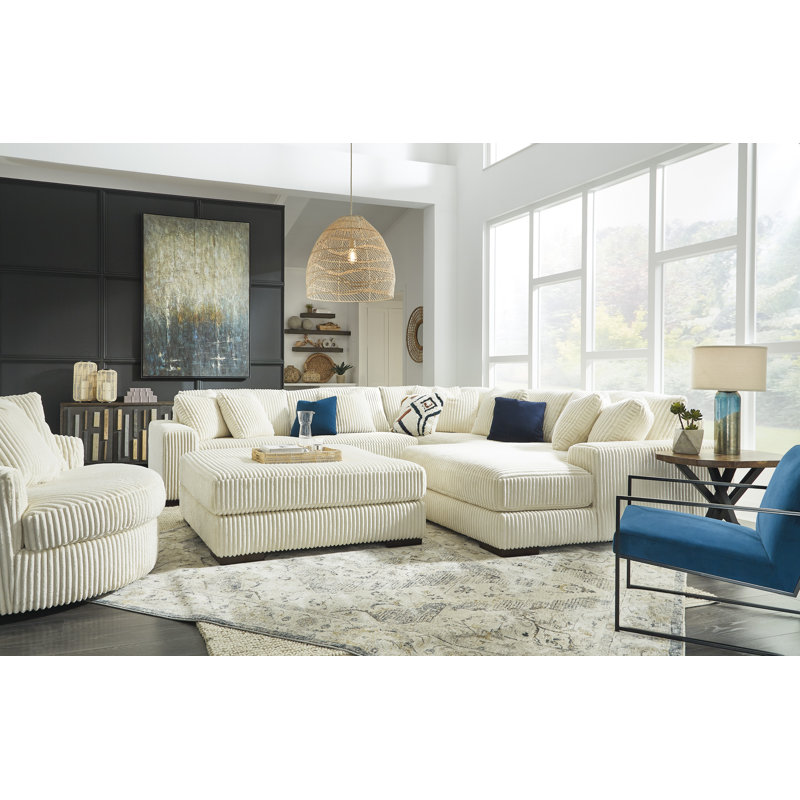 Lindyn Upholstered Swivel Accent Chair, White Polyester
