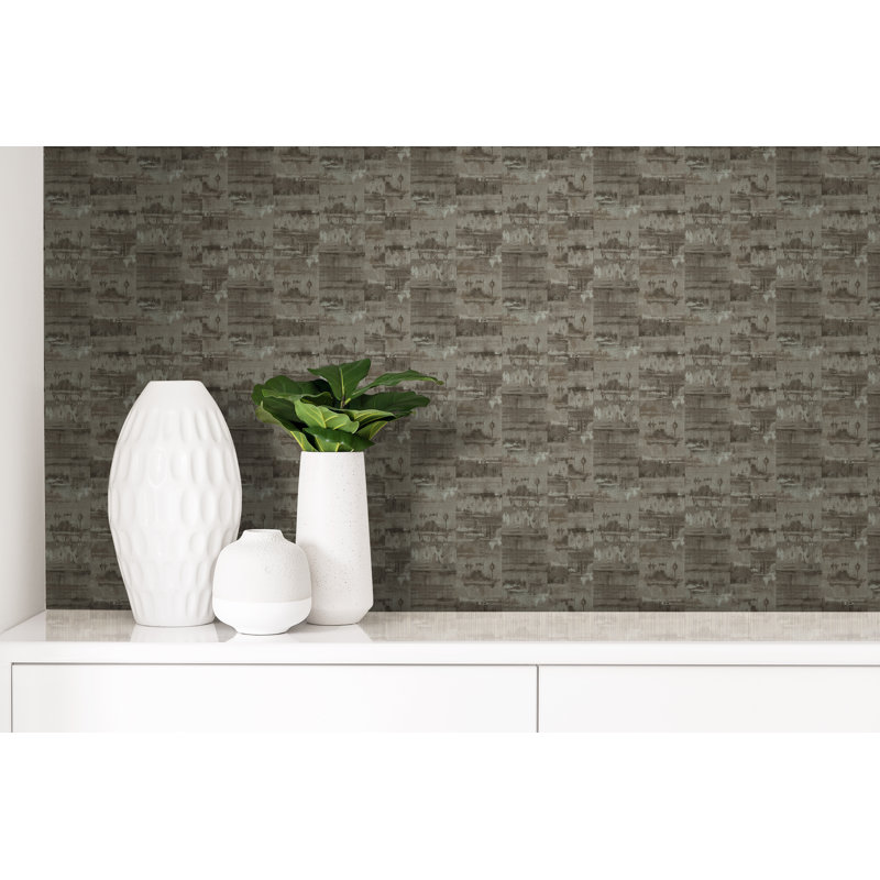 Papier peint, Gris