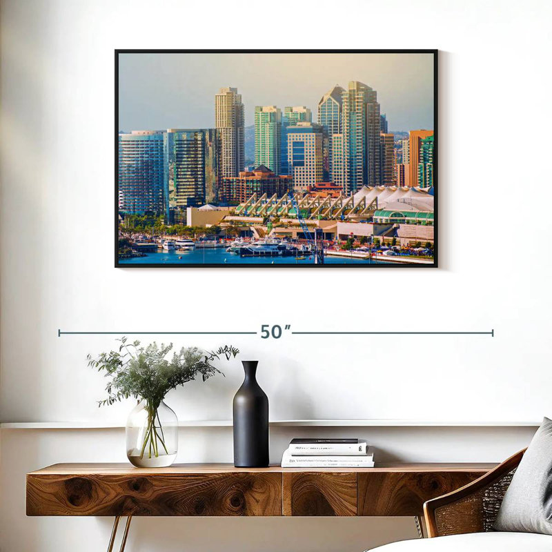 Ville de San Diego, Cadre flottant noir, 37 po x 25 po