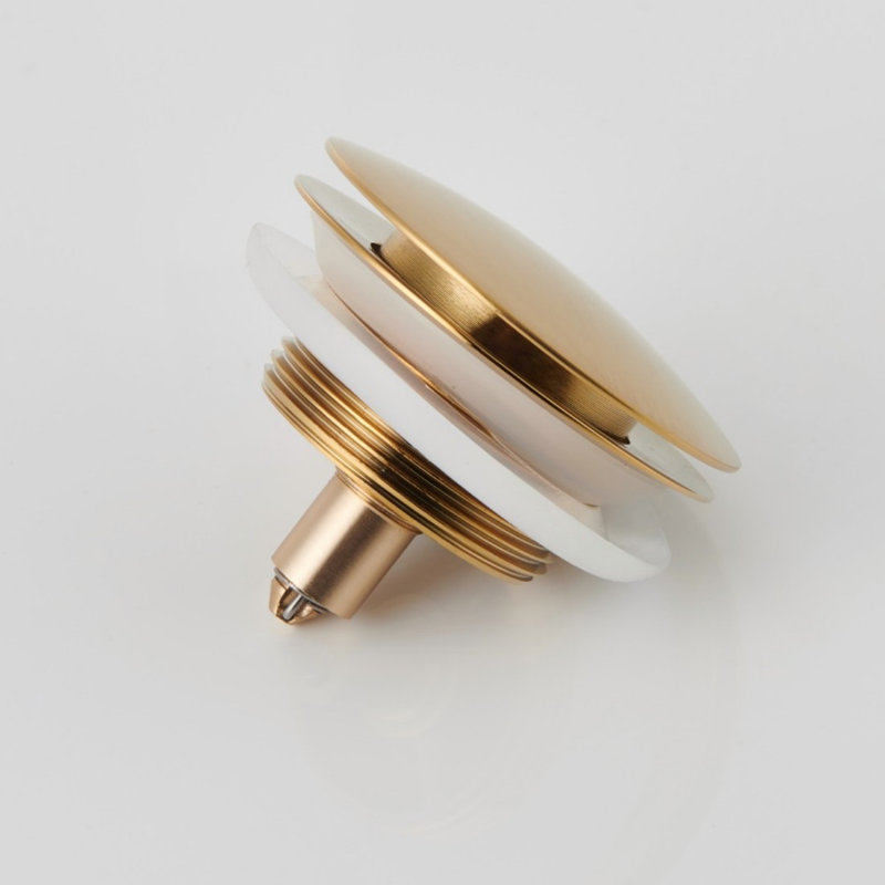 Mokleba Pop-Up Bathtub Drain Stopper Replacement Kit, Brushed Gold