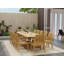 Outdoor 13 - Piece Teak Dining Set