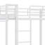 Full Size Metal Bunk Beds With Side Storage System LED Light And Clothes Hooks-1231752257