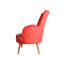 Élégant fauteuil à oreilles en tuile rouge, structure en bois massif, 28,0 x 37,4 x 33,5 pouces | Tissu 100% polyester, 32 coussins en mousse, facile à nettoyer | Parfait pour les salons modernes, les hôtels et les coins de lecture confortables-327156406