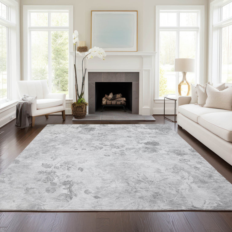 Alta Washable Floral Indoor / Outdoor Rug