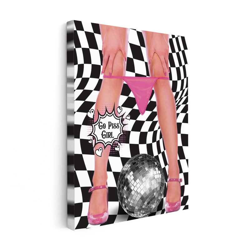 Go Piss Girl, Unframed, Canvas, 08"H x 10"W